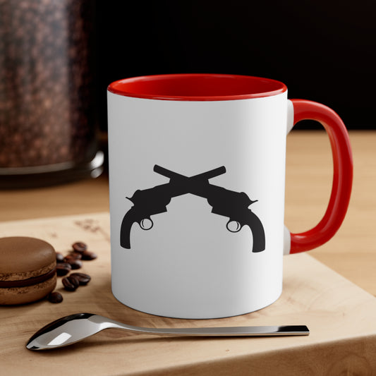 Chevron Revolvers Accent Coffee Mug, 11oz